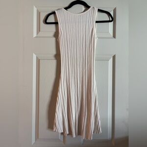 Princess Polly Cream Ribbed Midi Dress